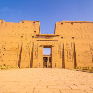low-angle-shot-main-entrance-temple-horus-edfu-egypt